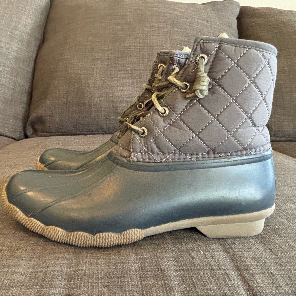 COPY - Women's Quilted Gray Sperry Duck Boots